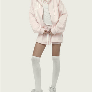 클리시어 09 후드집업 핑크 새상품