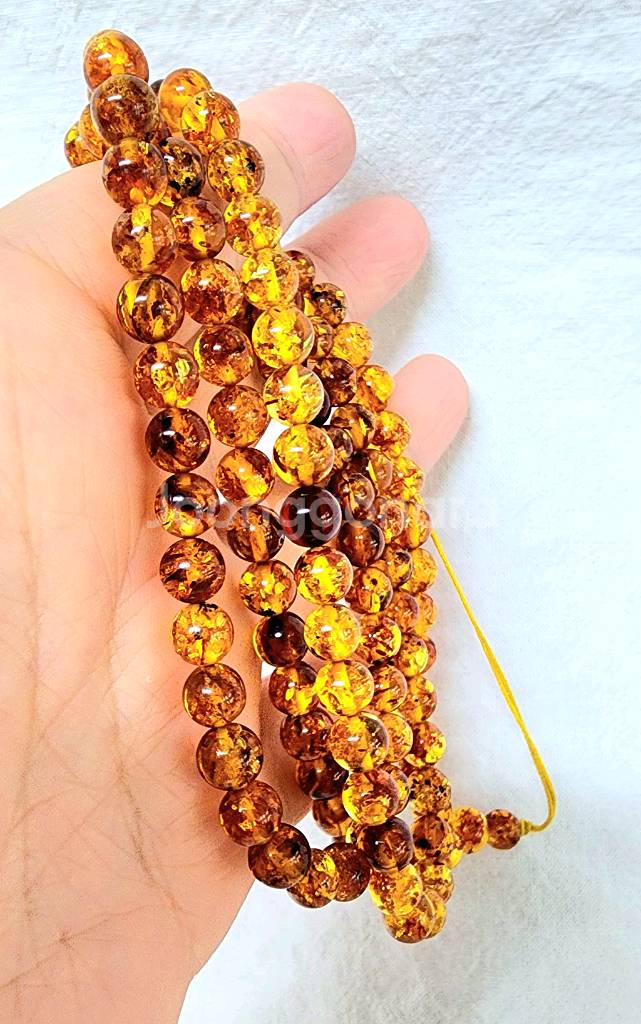 핸드메이드 AAA- 발틱앰버 108염주--2