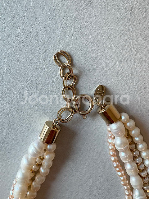 레이어드 진주 목걸이 (새상품)--4