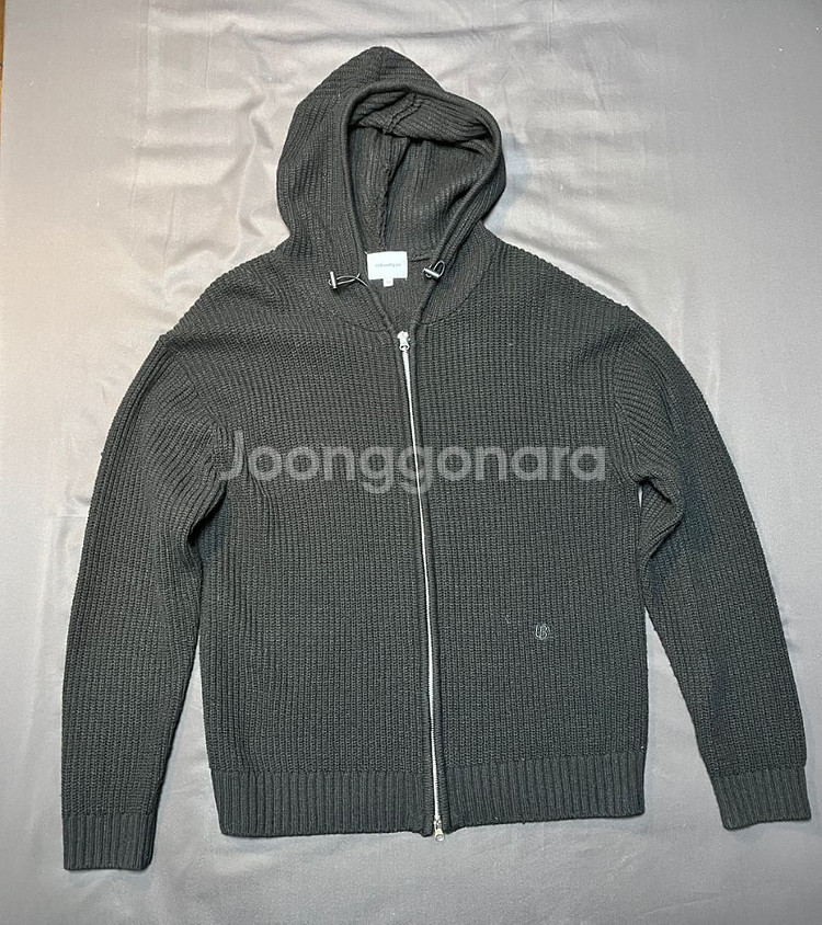 어반디타입 니트 후드집업 블랙, 그레이 2종사이즈 M배--6