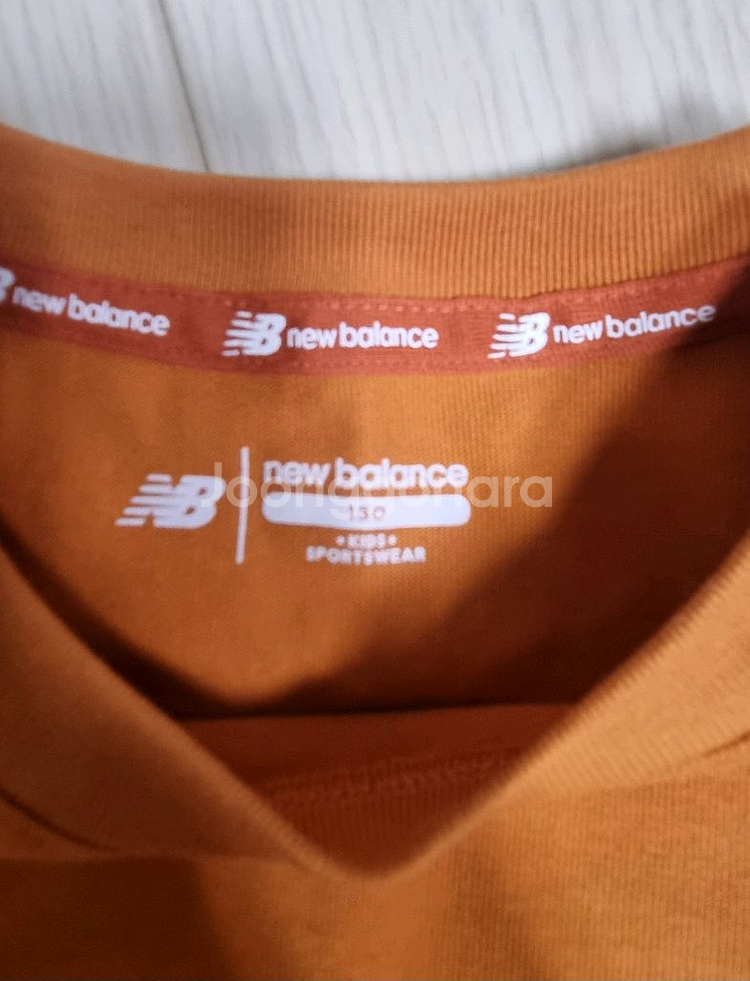 뉴발란스 코듀로이멜빵치마+티셔츠+반양말 세트 140(택포가)--6