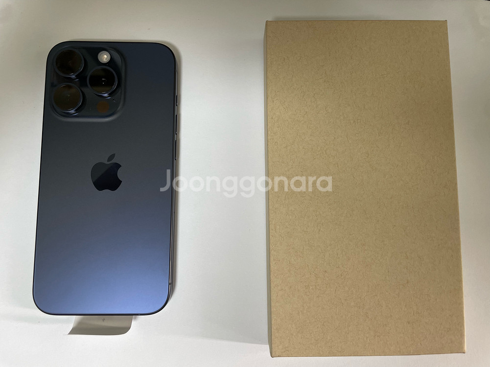 아이폰15프로 128G 블루티타늄--0