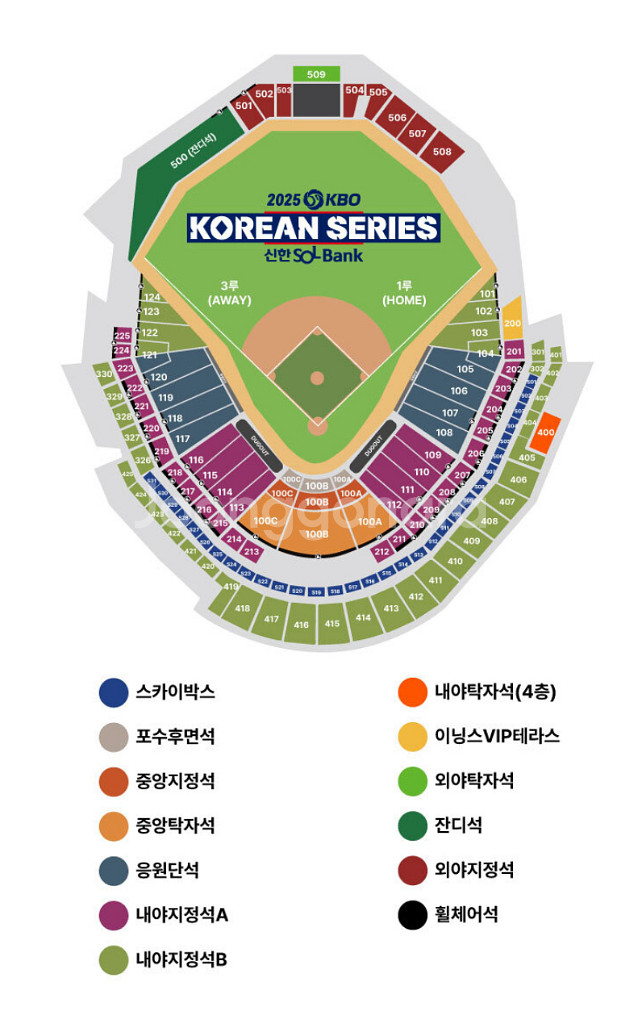 한국시리즈 5차전 한화 VS LG 대전 볼파크 응원석 2연석--0