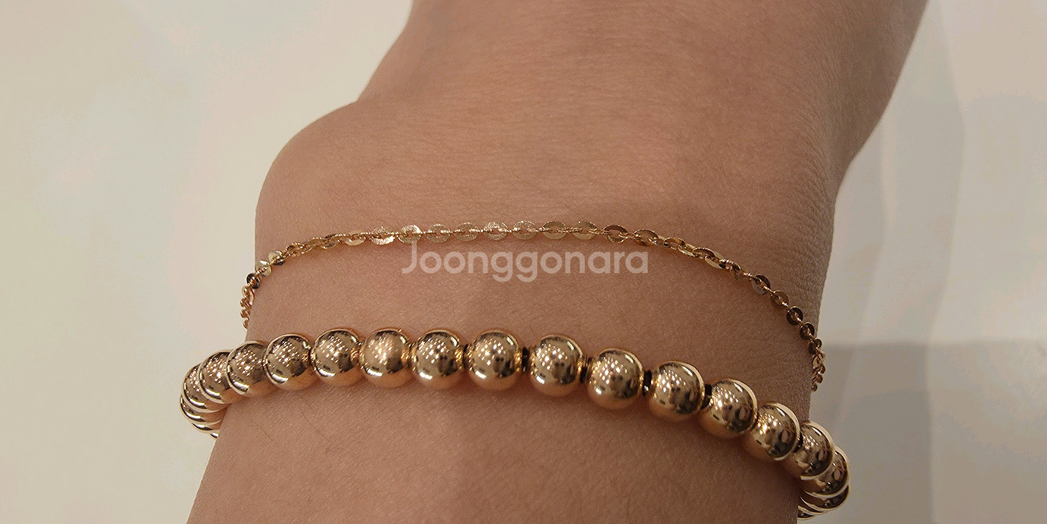 18k핑크골드_심플체인팔찌--3