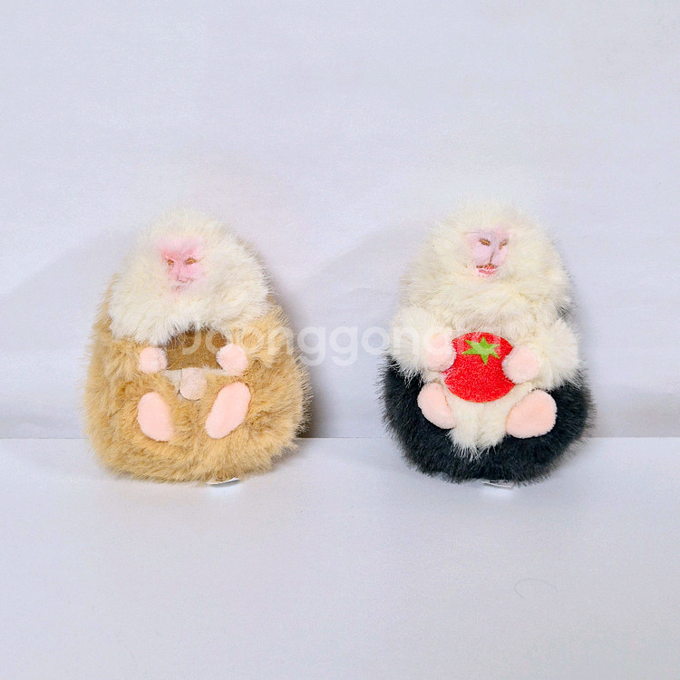 모르못토상 햄스터 인형 키링 가방고리 버섯 토마토--2