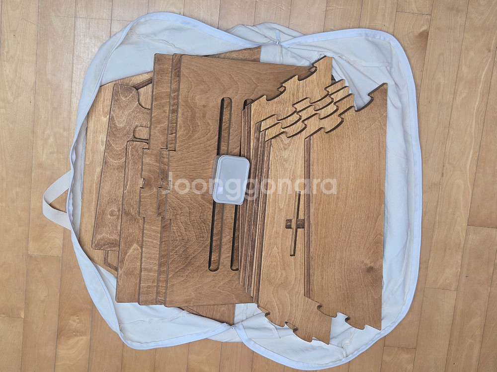 [범이목공소 자체제작] 육각테이블 파라솔 난로 헥사 화로대 테이블 (안쪽테이블, 연장테이블, 전용가방포함)--8