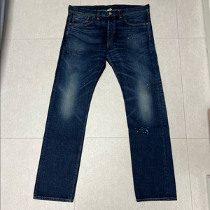 더블알엘 RRL 36x32 슬림핏 셀비지 데님