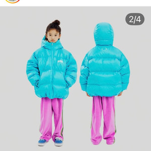 히로 블랭크 후드 다운패딩 160