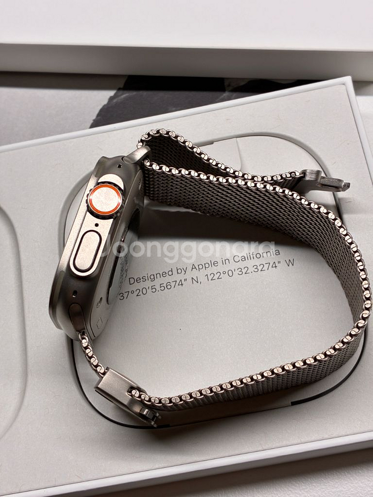 애플워치 울트라1 네추럴티타늄 49mm 셀룰러--0