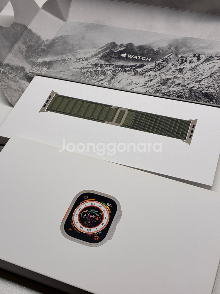 애플워치 울트라1 네추럴티타늄 49mm 셀룰러--8