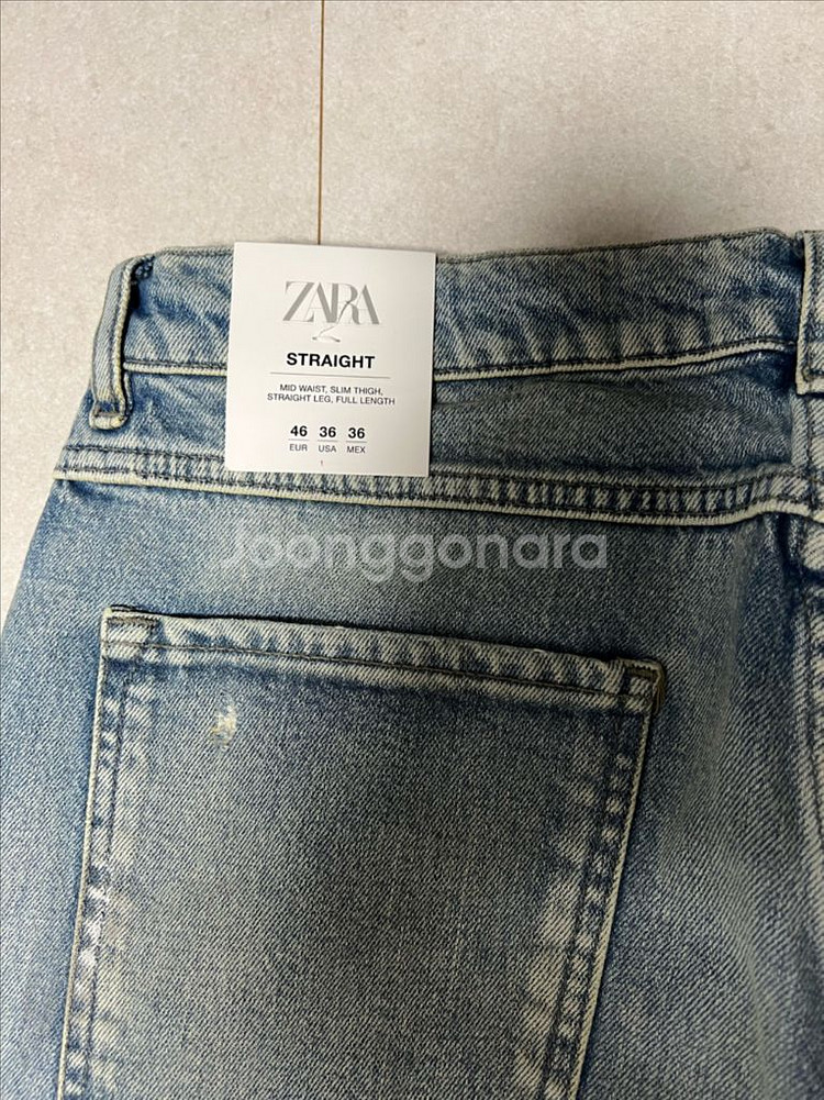 새제품 - ZARA 남성 스트레이트 데님 36새상품 자--7