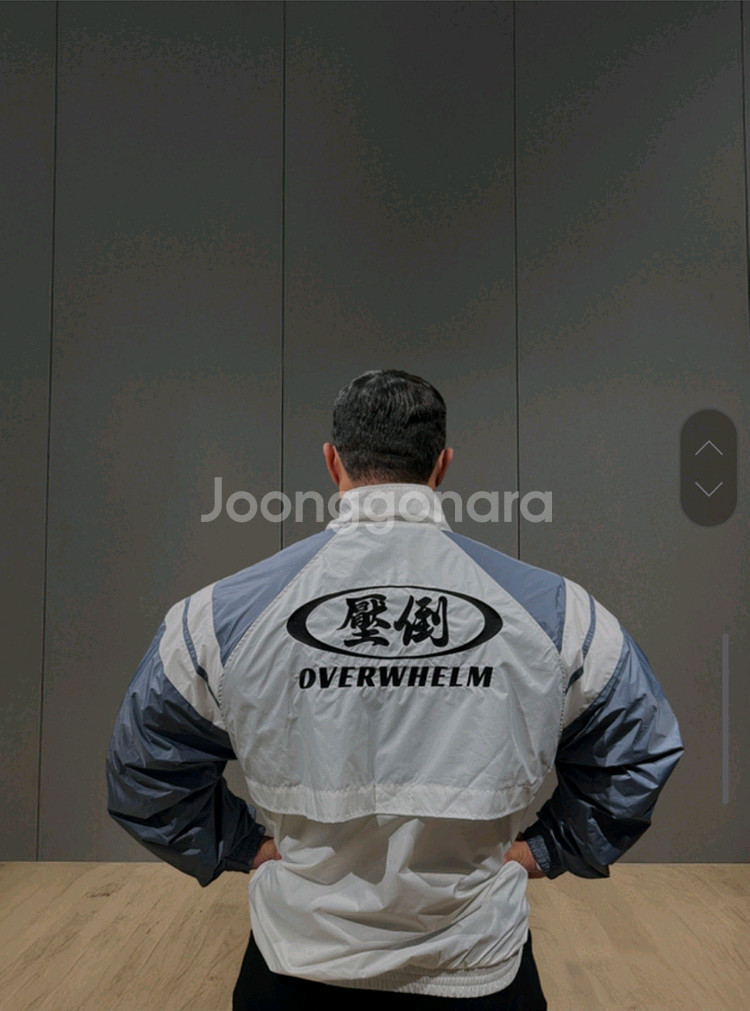 압도 윈드브레이커 애쉬블루 M 새상품--1