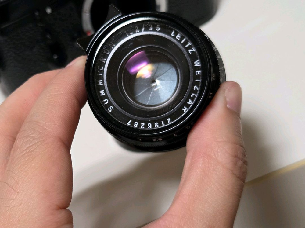 라이카 35mm f2 Summicron 8elements 8매 칸토 리페인팅 렌즈 이미지