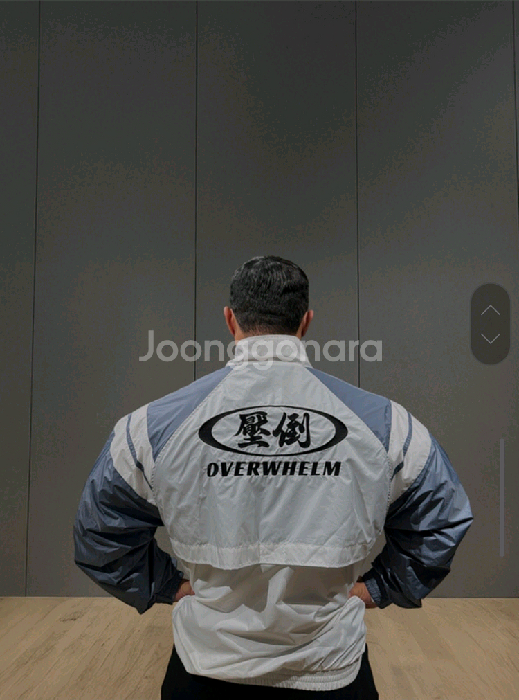 압도 윈드브레이커 애쉬블루 L 새상품--1