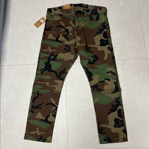 새제품 - 폴로 랄프로렌 카모 슬림핏 남성 바지 36/