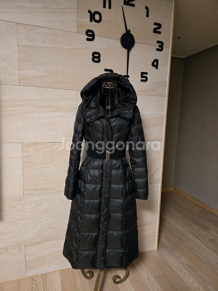 [F] 세련 밸트 여성 구스 롱패딩--0