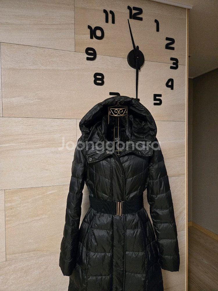 [F] 세련 밸트 여성 구스 롱패딩--1