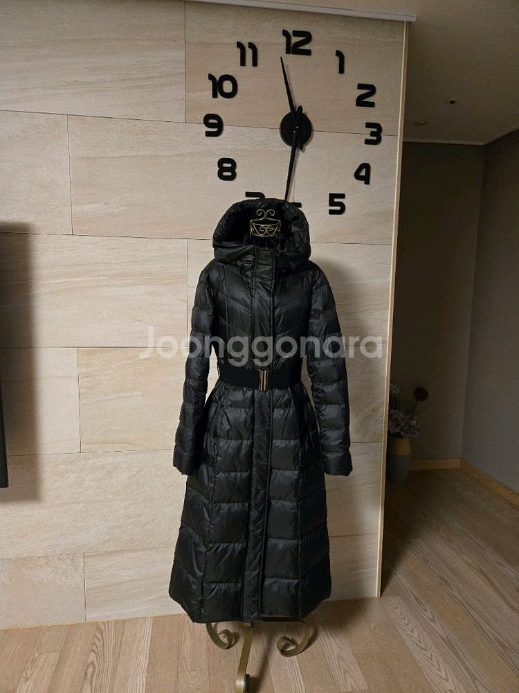 [F] 세련 밸트 여성 구스 롱패딩--4