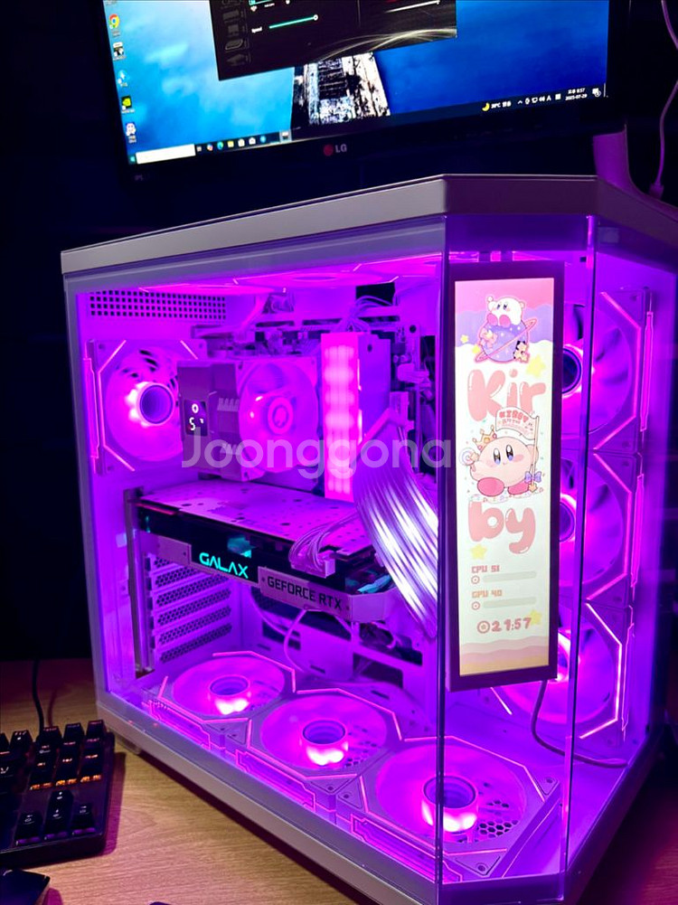 데스크탑 PC 컴퓨터 팝니다. 게이밍·영상편집·화이트--8