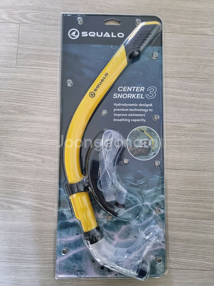 스쿠알로 센터스노클 (SE-03) 옐로우+블랙 색상--0