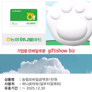 농협 하나로마트 모바일상품권 1만원권