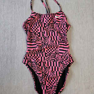 나이키 컷아웃 핑크지브라(32)수영복