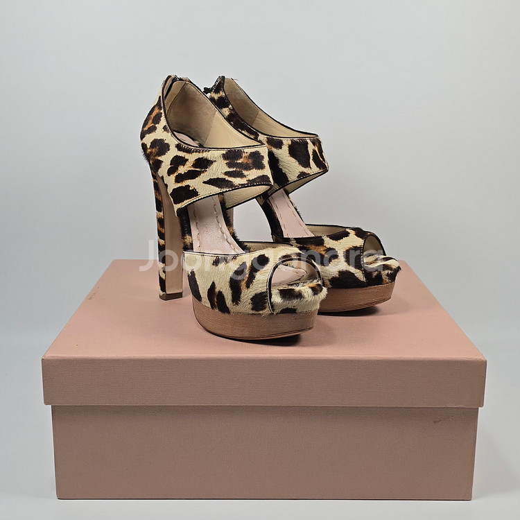 미우미우 레오파드 송치 펌프스 ( 230 )--0