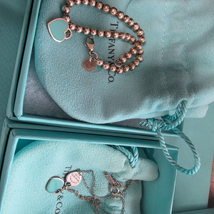 티파니앤코 목걸이 팔찌 세트