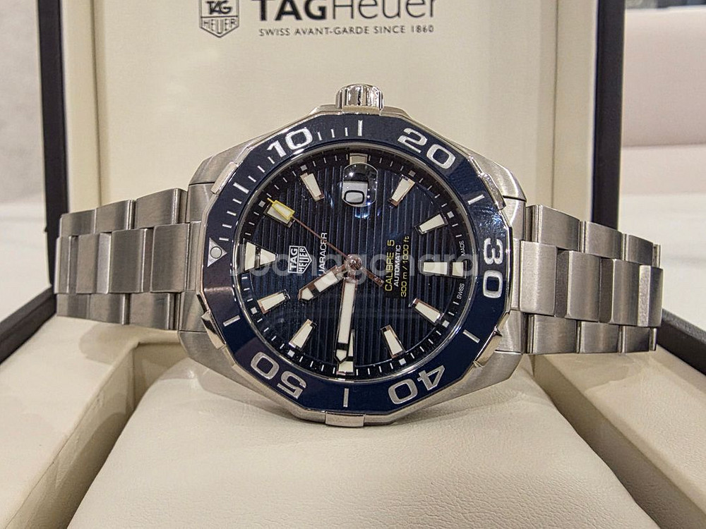 태그호이어 아쿠아레이서300 WAY201B 청판 오토 43MM 단품--1