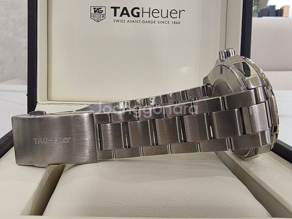 태그호이어 아쿠아레이서300 WAY201B 청판 오토 43MM 단품--5