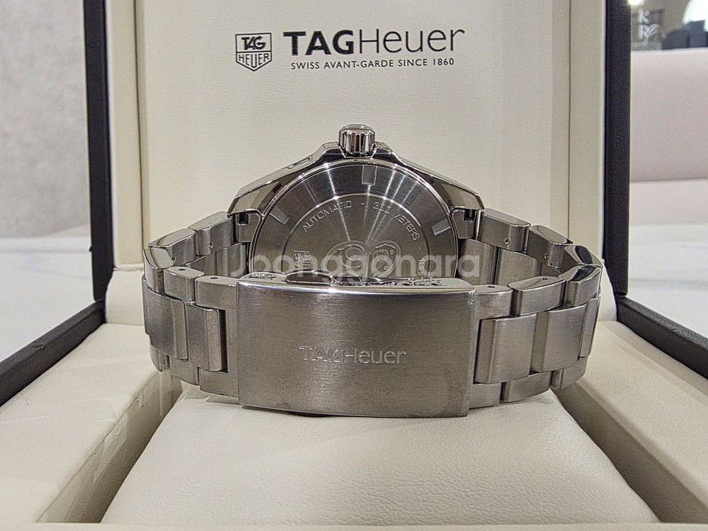 태그호이어 아쿠아레이서300 WAY201B 청판 오토 43MM 단품--6