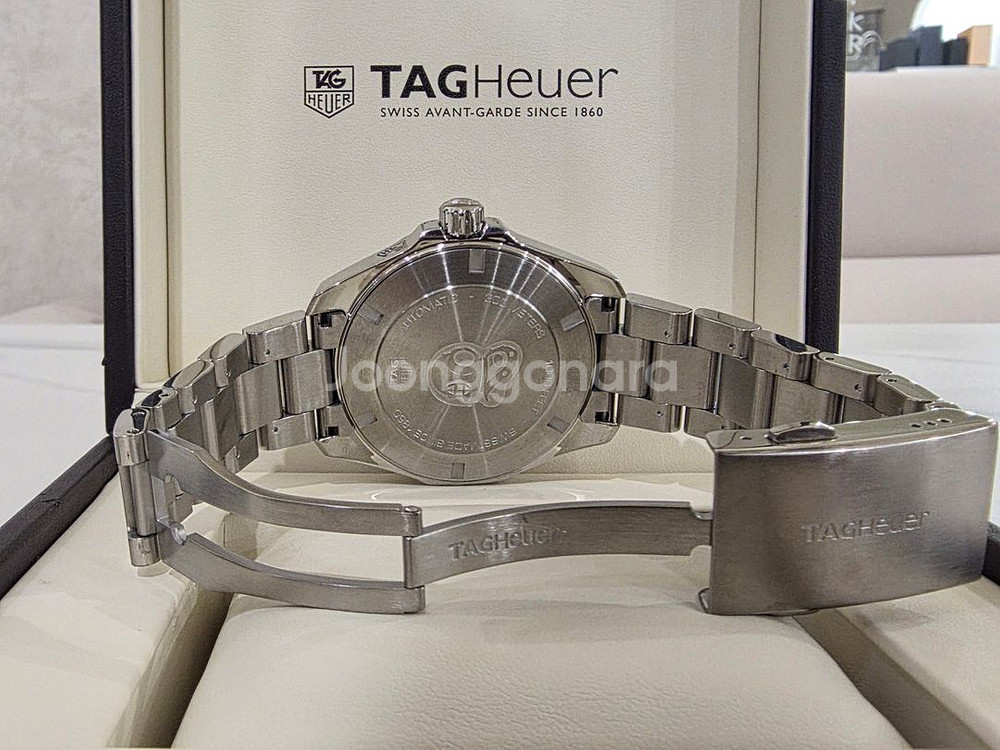 태그호이어 아쿠아레이서300 WAY201B 청판 오토 43MM 단품--7