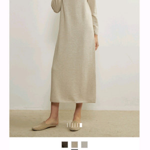 더캐시미어 홀가먼트 니트 드레스