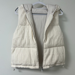 구호 리버시블 캐시미어 니트 후드 베스트 s