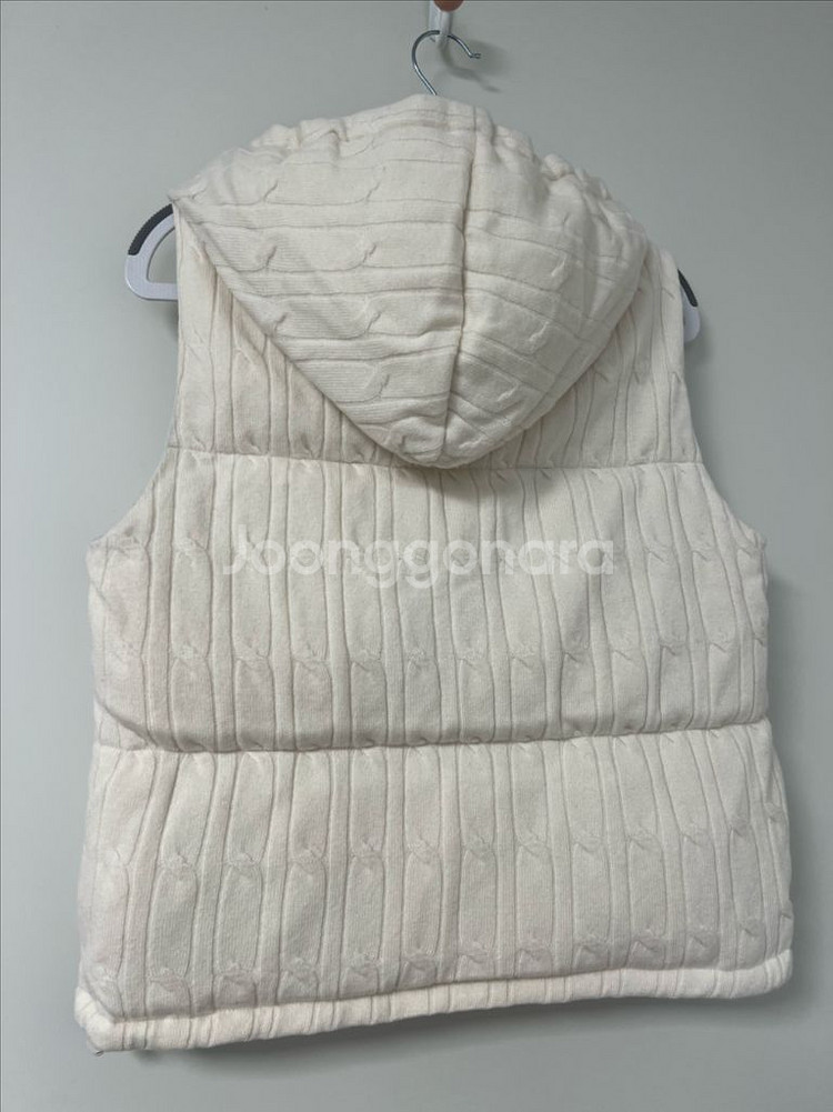 구호 리버시블 캐시미어 니트 후드 베스트 s--1