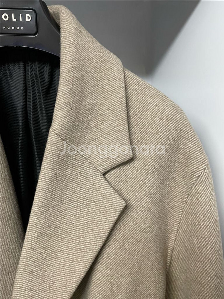 솔리드옴므 21fw 트윌 베이지 코트 50사이즈--2