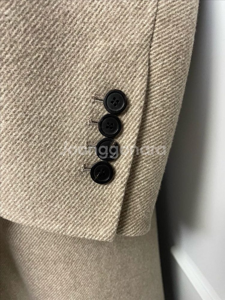 솔리드옴므 21fw 트윌 베이지 코트 50사이즈--3