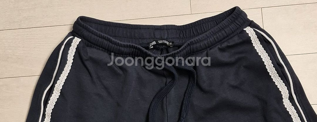 고급 자라 여성 크롭 트레이닝 팬츠 M--3