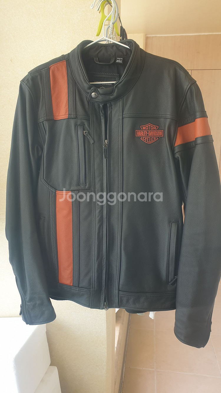 할리데이비슨 라이딩 가죽자켓--0