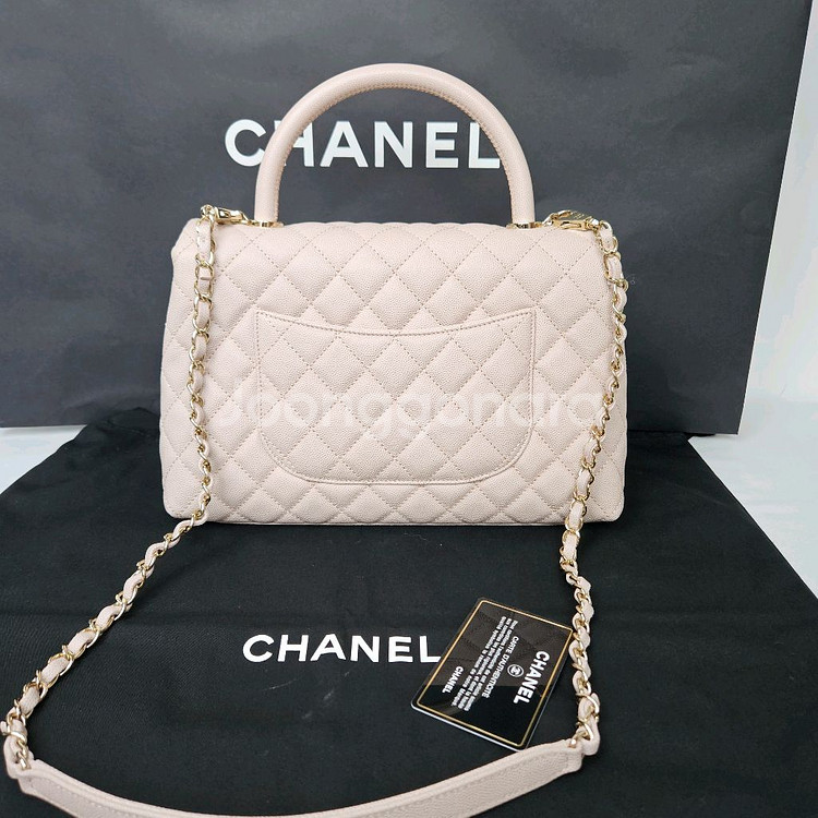 샤넬 코코핸들 미듐 캐비어--1