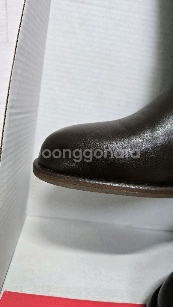 코모레비뮤지엄 소가죽 스트랩 클래식 미들부츠250 /km083--4