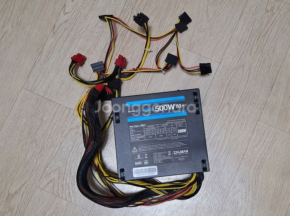 잘만 에코멕스 500W 83+ 파워서플라이--0