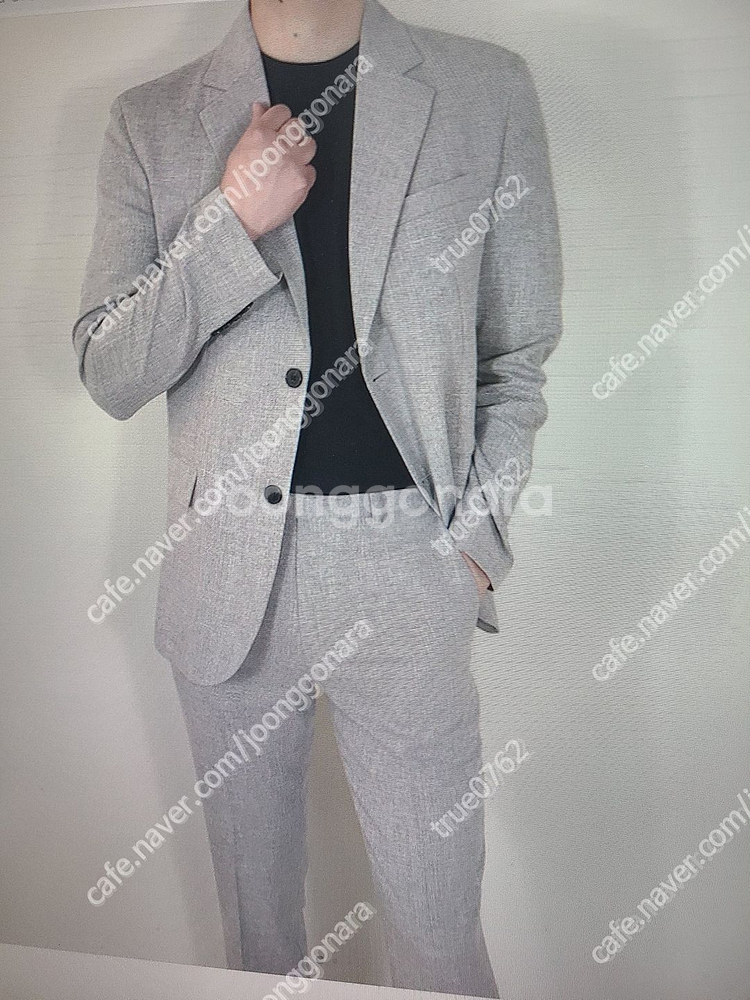 남성 그레이 정장 세트--0