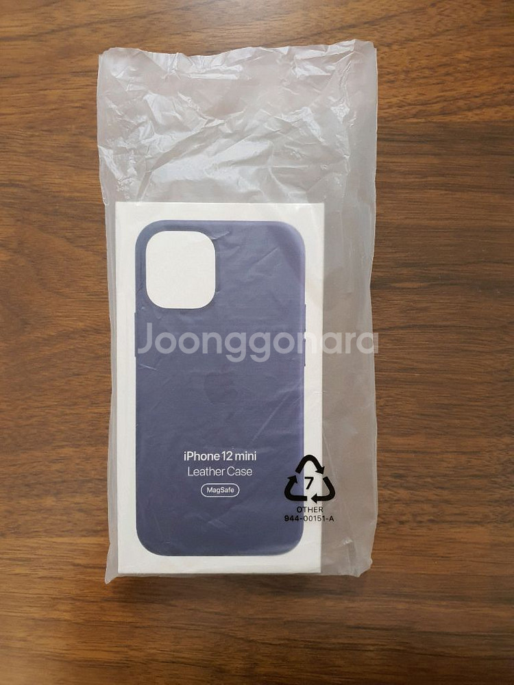 [새제품]아이폰 12미니 정품가죽 케이스 <딥바이올렛>--0