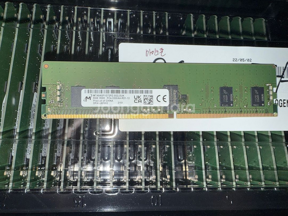 판매) 마이크론 8GB 1RX8 PC4-3200AA-RD1-12 램 메모리--0