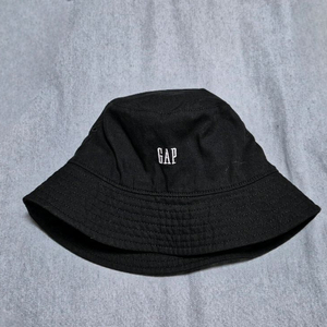 갭키즈 블랙 자수 버킷햇/벙거지 모자(10-13Y)