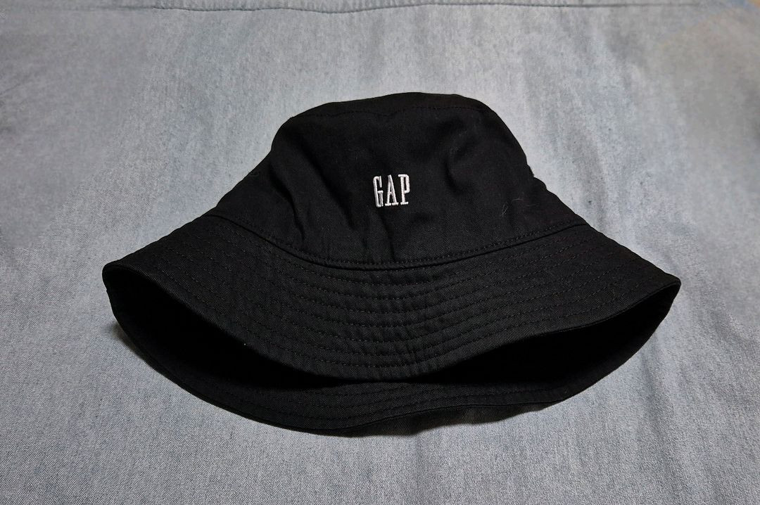 갭키즈 블랙 자수 버킷햇/벙거지 모자(10-13Y) 이미지