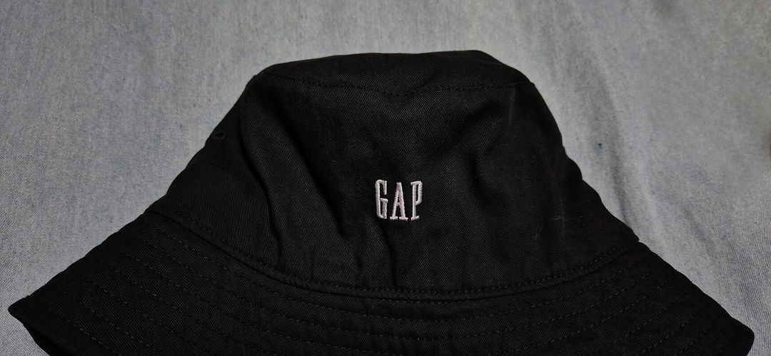 갭키즈 블랙 자수 버킷햇/벙거지 모자(10-13Y) 이미지