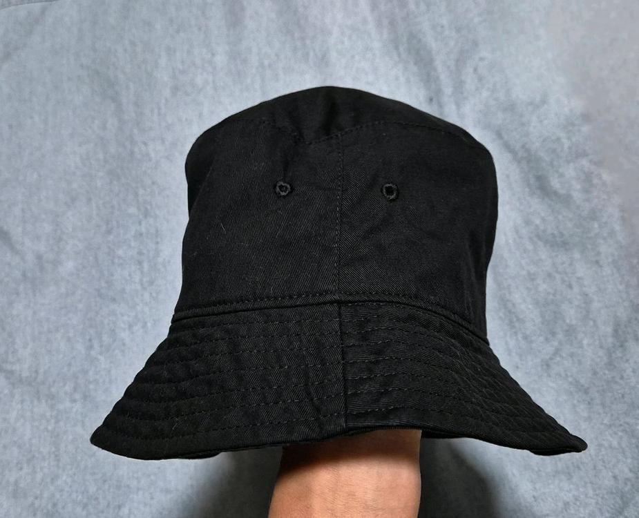 갭키즈 블랙 자수 버킷햇/벙거지 모자(10-13Y) 이미지