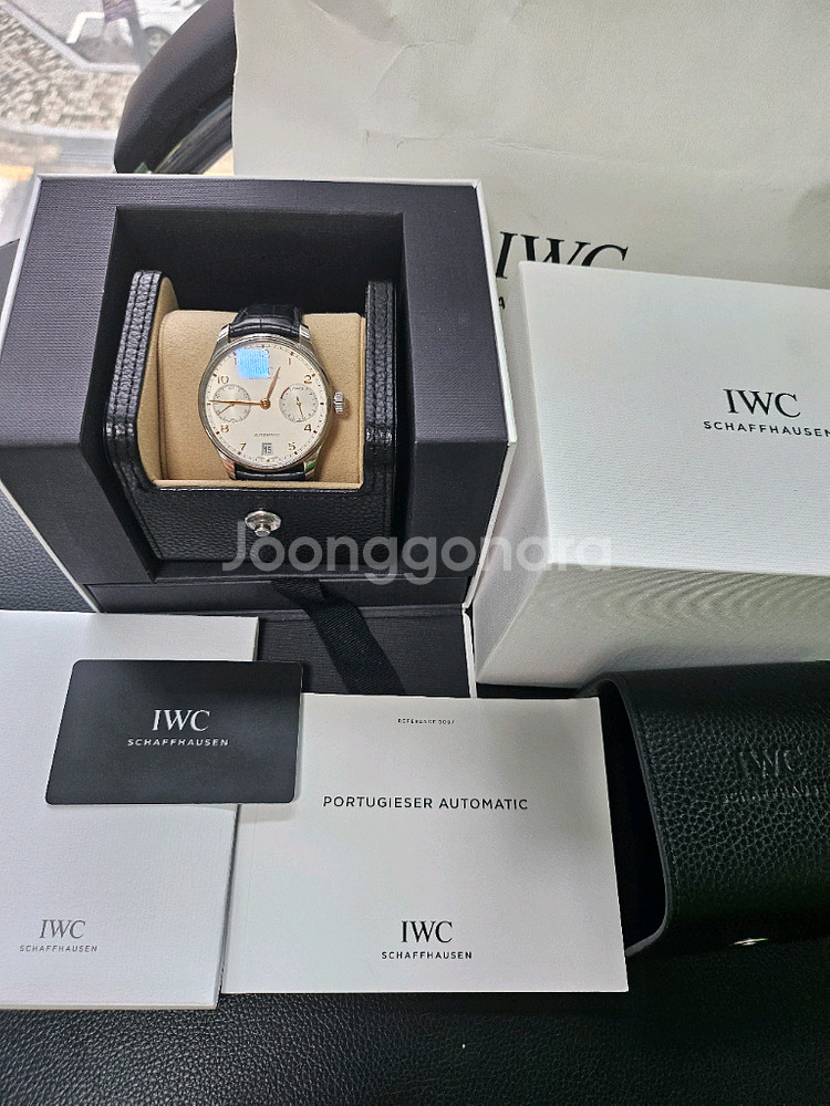 IWC 세븐데이즈 부엉이 골드핸즈--0
